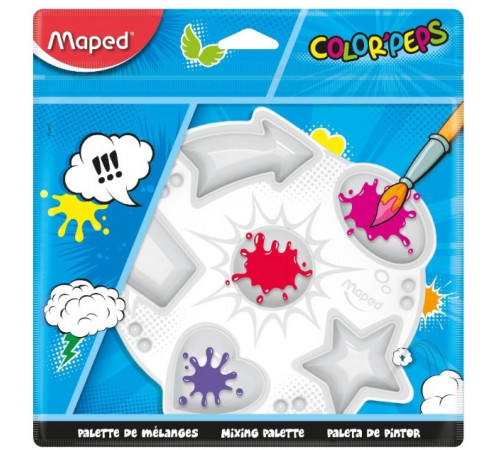 maped mp11410 paleta de plastic pentru 6 culori "color peps"