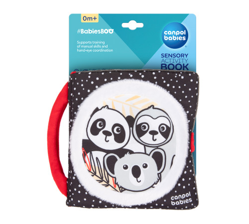 canpol 68/088 carte senzorială cu mecanism "babiesboo" panda