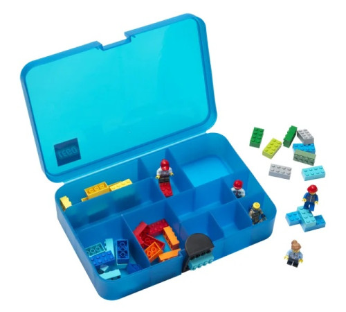 lego cutie pentru sortare și depozitare piese "sorting box blue theme"