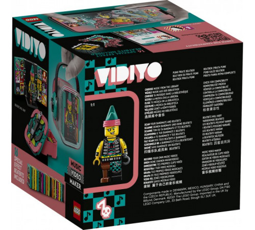 lego vidiyo 43103 constructor "beatbox pirate-punk" (73 el.)