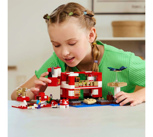 lego minecraft 21270 Конструктор "Дом грибной коровы" (500 дет.)