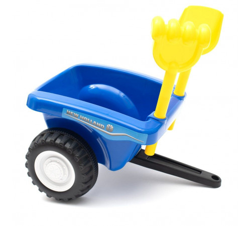 baby mix 45785 Толокар Трактор  с прицепом "new holland" желтый