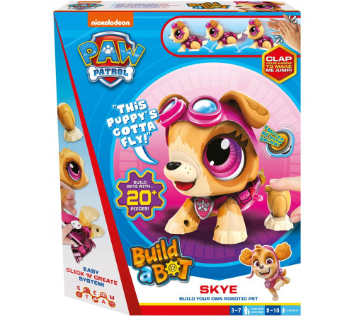  paw patrol 928556.0 Интерактивный робот - конструктор "Щенячий патруль" Скай 