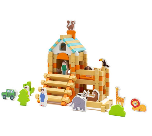  baby mix 57333 constructor din lemn "montessori"