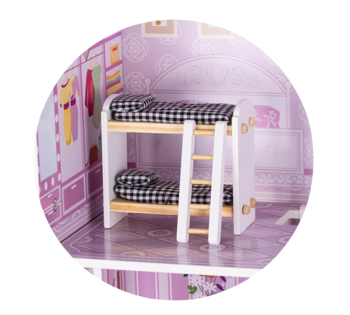 chipolino diwh02407627 Деревянный кукольный домик с 12 аксессуарами