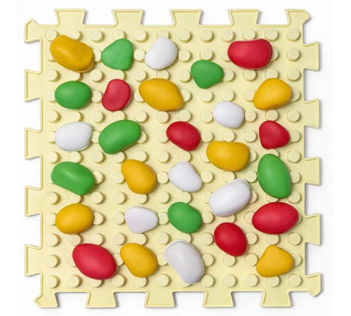 ortek 13173 covoraș de masaj "mix puzzle-uri" fagure 1 element + set de module "pietre"