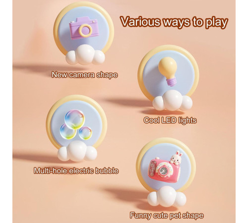 hoogar hg26240018 generator de bule de săpun "bubble camera bunny"