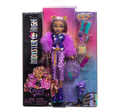 monster high hrp65 papusa "clawdeen wolf" noua generatie
