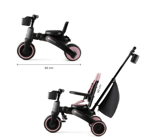 kinderkraft Трицикл складной jazz 2 розовый