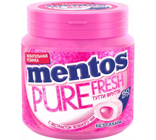  mentos Жевательная резинка pure fresh "Тутти Фрутти"(100 гр.)