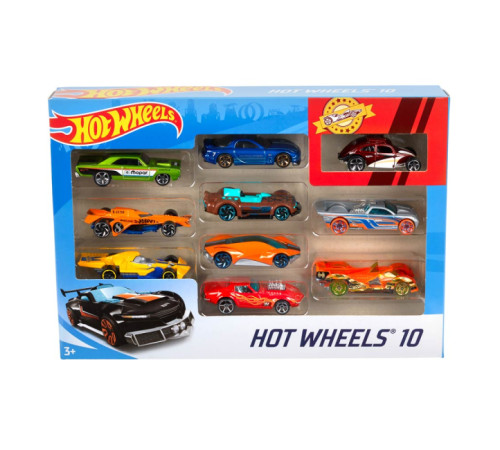 hot wheels 54886 Набор базовых машин (10 шт.) в асс.