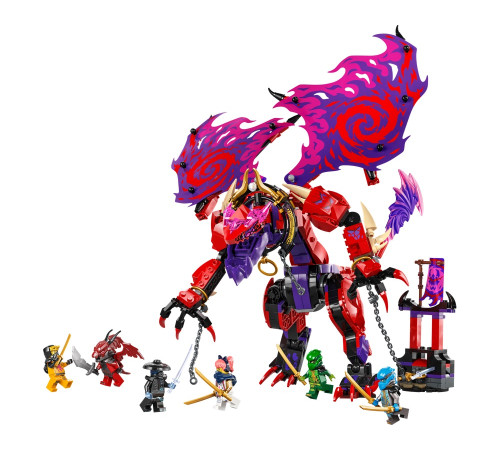 lego ninjago 71832 constructor "thunderfang of the chaos dragon" (668 el.)