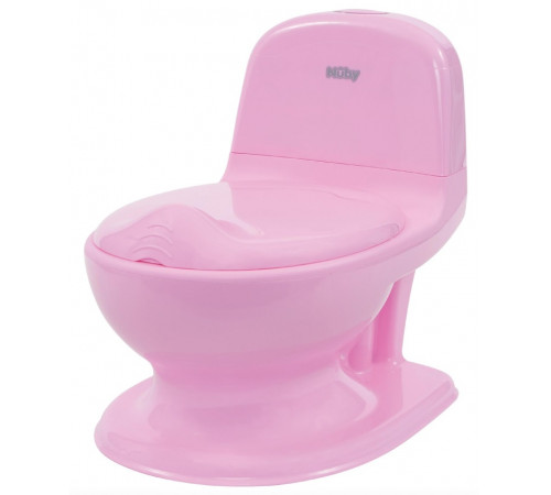  nuby nv07007 Музыкальный горшок "Мой первый туалет" (18 м+) розовый