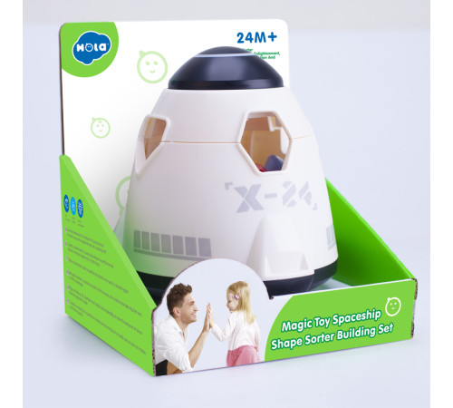 hola toys he792000 Игрушка сортер "Космический корабль"