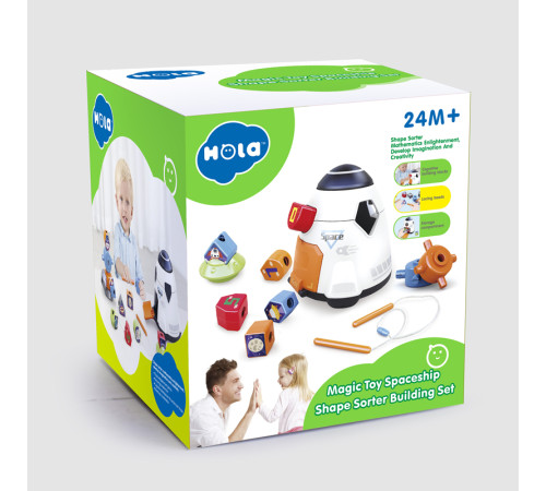 hola toys he792000 Игрушка сортер "Космический корабль"
