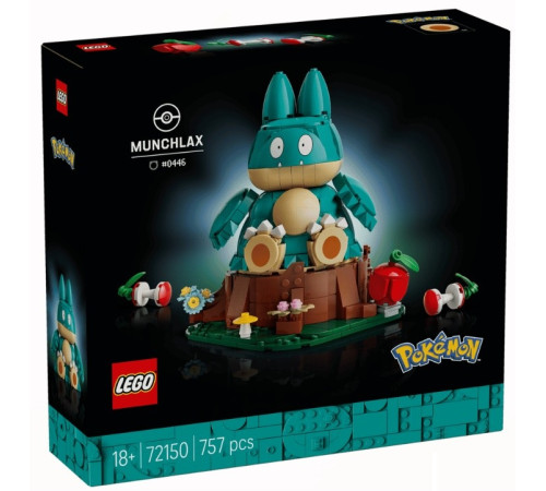  lego pok&eacute;mon 72150 constructor "munchlax" (757 el.)