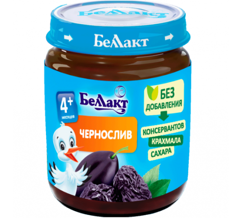 Детское питание в Молдове Беллакт Пюре из чернослива 100 гр. (4 м. +)