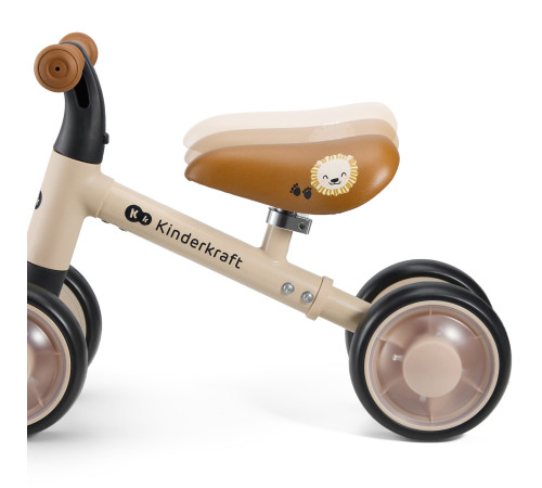 kinderkraft mini-bicicletă fără pedale "cutie flash" (bej)