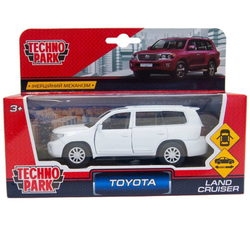 Technopark Модель автомобиля Toyota Land Cruiser 1:32, белый Детский магазин в Кишиневе в Молдове technopark Модель автомобиля toyota land cruiser 1:32, белый