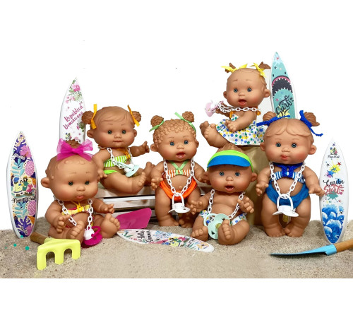 nines 464 păpuşă "pepote summer" (26 cm) în sort.