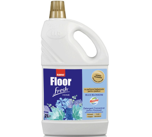  sano detergent pentru pardoseli fresh floor blue blossom (2l) 352450
