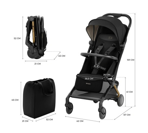 kinderkraft carucior pilot gri