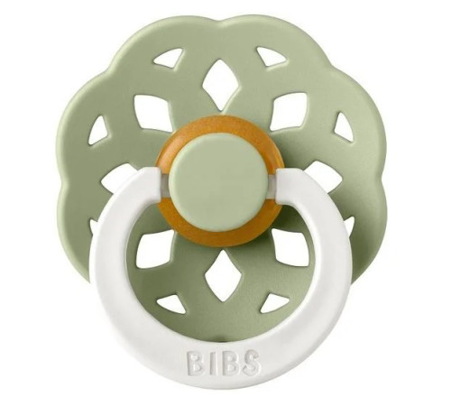  bibs suzeta rotunda din latex "boheme" glow (0-6 luni) sage