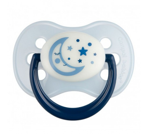 canpol 22/642 suzeta din latex rotunda "night dreams" (0-6 m.) 1 buc.