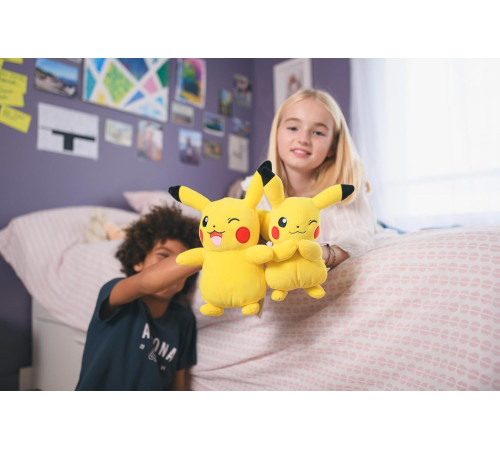 jazwares pkw97730 jucărie mare din pluș  "pok&eacute;mon: pikachu premium" (30 cm)