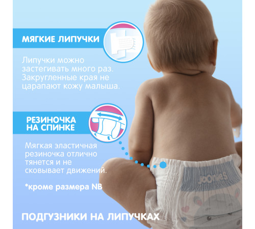 joonies mega pack 953212 premium soft Подгузники m, 6-11 кг, (4x58) 232 шт.