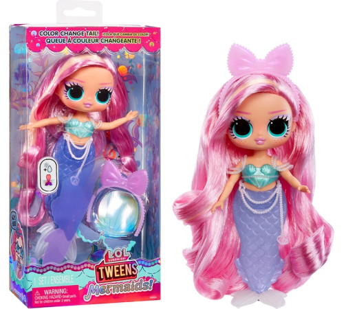 l.o.l. 510451 păpușa l.o.l. surprise! seria tweens mermaids! - lola waves