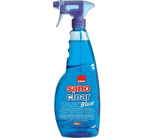  sano clear blue solutie pentru curatat geamuri (750 ml) 117879