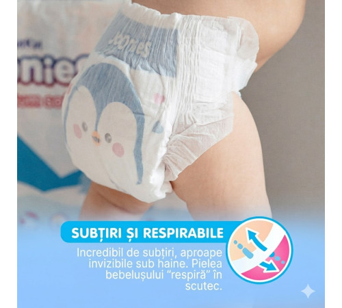 joonies mega pack 953200 premium soft scutece nb, 0-5 kg, (6x24) 144 buc.