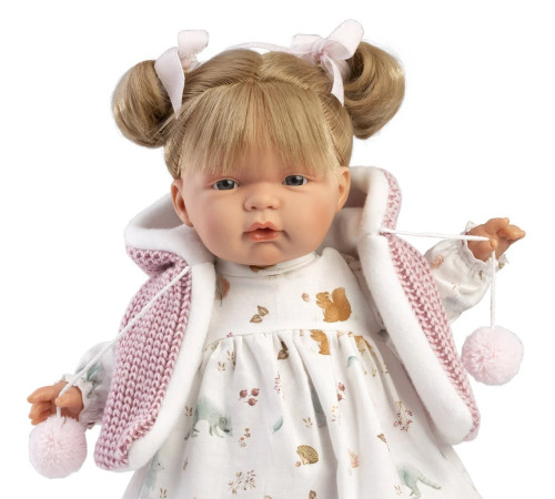 llorens 38354 Интерактивная кукла "joelle chaleco lana rosa" (38 см.) 