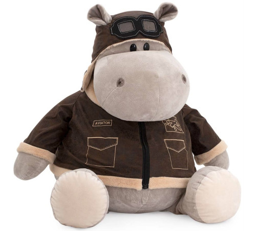 orange toys jucărie moale „hippopotam po aviator” ms6010/30 (30cm.)