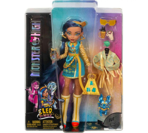 monster high hhk54 păpușa "cleo de nile" cu animal de companie