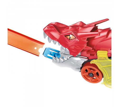 hot wheels gtk42 camion "angry dragon" cu depozitare pentru mașini