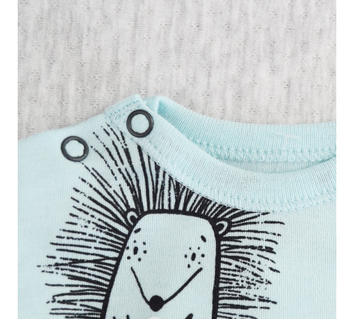 minikin 242290368 tricou cu mânecă lungă "hedgehog" (m.68) albastru