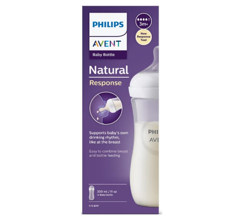avent scy906/01 Бутылочка natural response (3 м+) 330 мл.