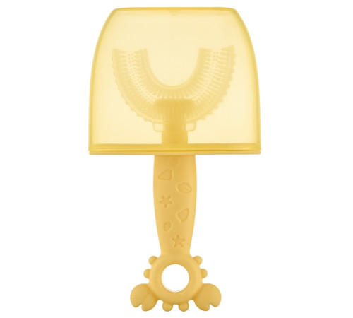 Roxy RTM-005-Y Зубная щетка-массажёр для детей "Крабик" желтый  roxy rtm-005-y Зубная щетка-массажёр для детей "Крабик" желтый