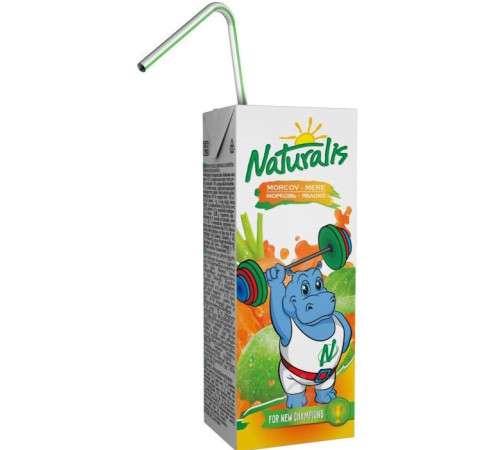  nectar de mere și morcovi cu pulpă naturalis (200 ml)