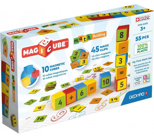 Детский магазин в Кишиневе в Молдове geomag 256g Магнитный математический конструктор "magicube" (55 дет.)