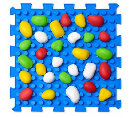 ortek 13176 covoraș de masaj "ortek mix puzzle-uri" 12 elemente + "pietre"