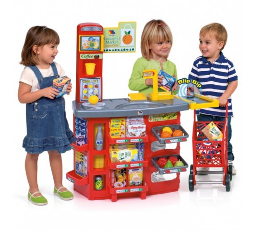 molto 12186 set de joc  "supermarket cu cărucior" (103 cm.)