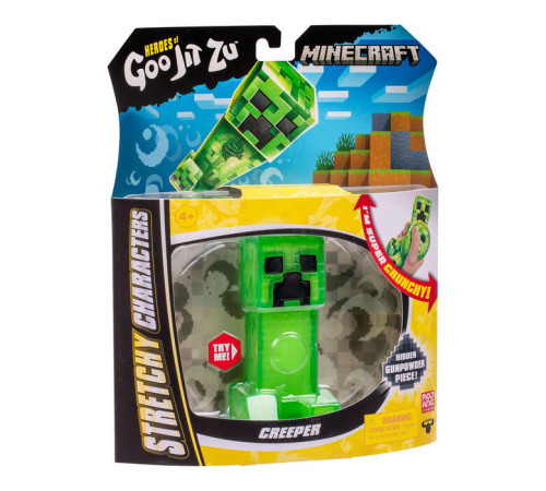 goo jit zu 42765g cтрейч-фигурка "minecraft hero pack" (в асс.)