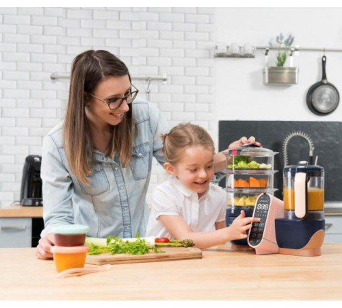 babymoov a001127 robot multifunctional 5 in 1 "nutribaby + xl" (albastru &icirc;nchis) 