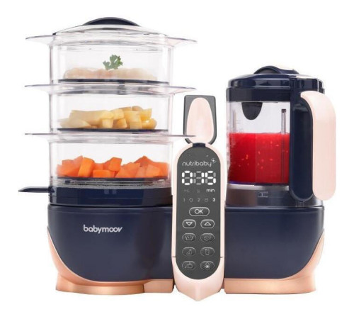  babymoov a001127 robot multifunctional 5 in 1 "nutribaby + xl" (albastru &icirc;nchis) 