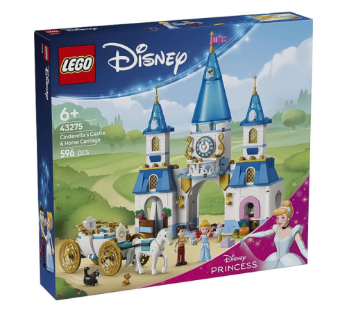 Детский магазин в Кишиневе в Молдове lego disney 43275 Конструктор "Замок Золушки и конная карета" (596 дет.)