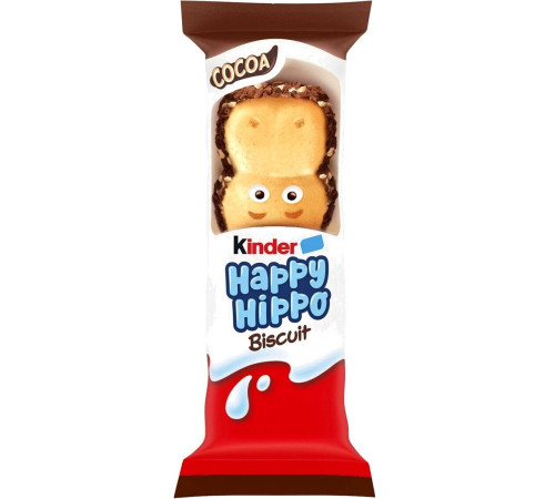  Вафельный батончик kinder happy hippo cacao (20.7 г)