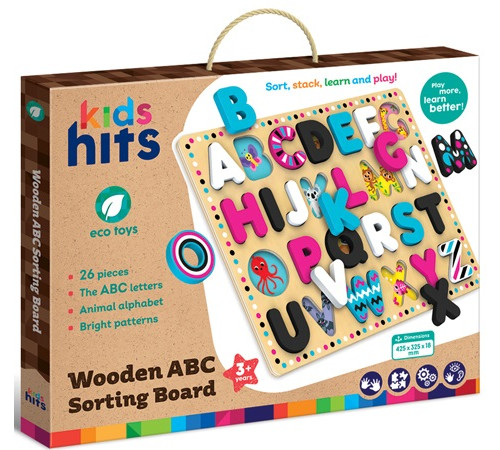 kids hits kh20/025 puzzle din lemn "abc"